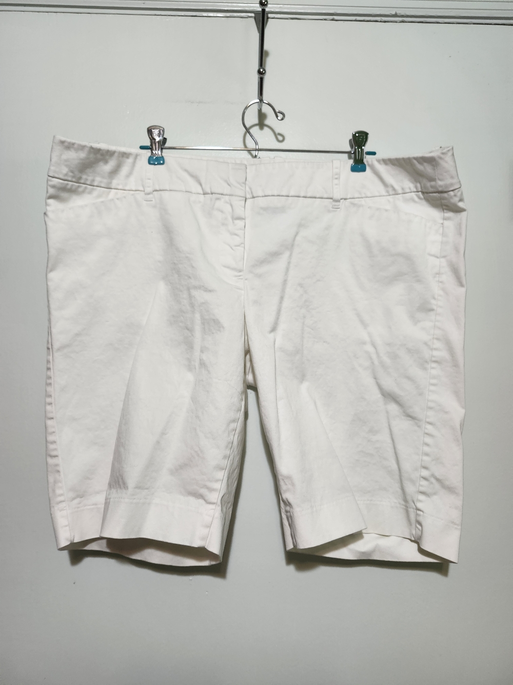 Mossimo Supply Co. White Bermuda Shorts